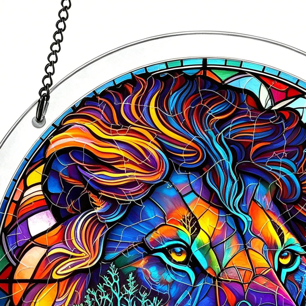 Jigsaw Puzzle Suncatcher Animal Pattern Art Ornaments 7 48 Inches