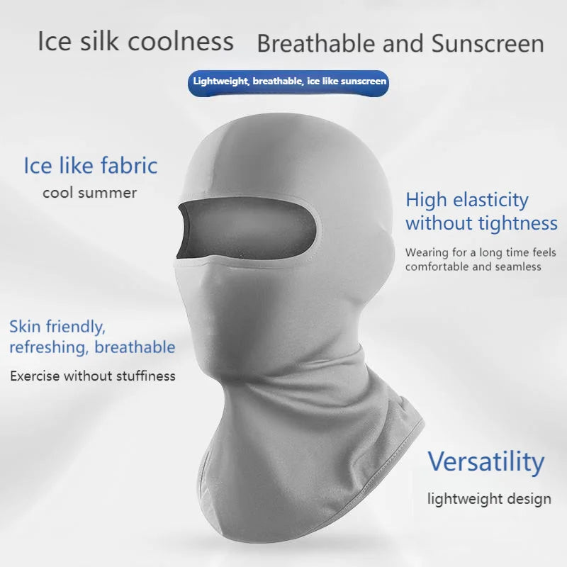 Men's Cycling Cap Balaclava Full Face Ski Mask Hood Hiking Camping Hunting Tactical Military Cap Bike Hats Neck Gaiter 1PC MTB Zpaxo