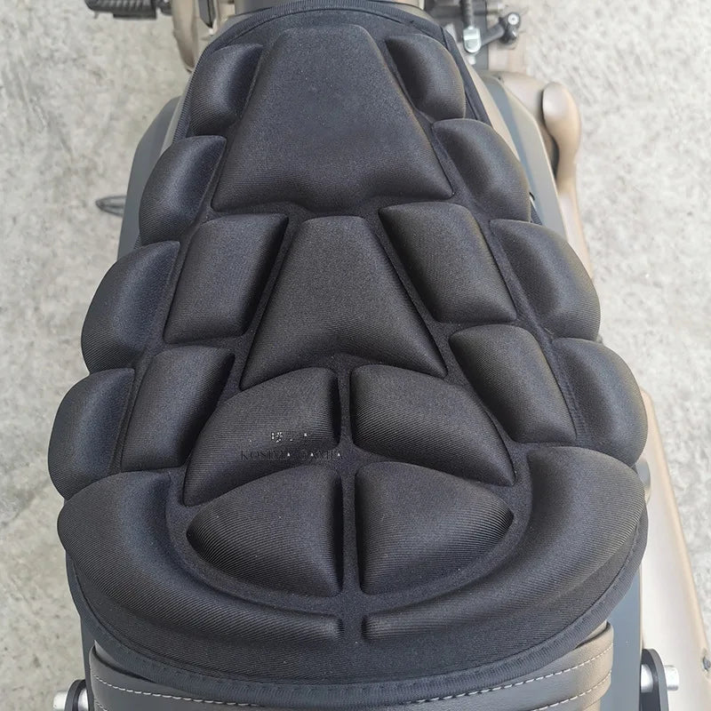 Universal Motorcycle Gel Seat Cover – 3D Air Cushion Saddle Pad