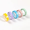 5Rolls Transparent Fluorescent Index Tabs Flags 5 Colors Book Zpaxo Macaron-5pcs