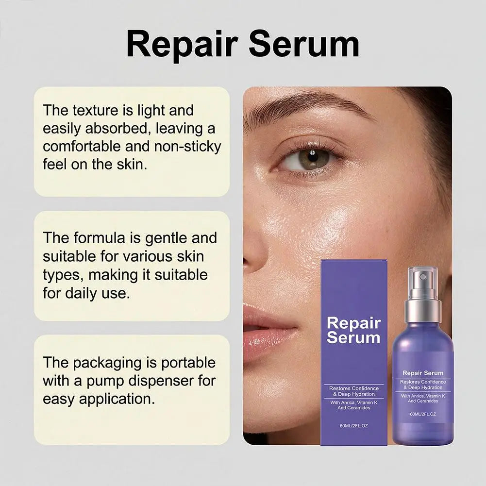 Ceramides Facial Repair Serum Deeply Moisturizing Skin Barrier Repair Lightens Dark Spots Brightens Dull Skin Hydrating Essence Zpaxo