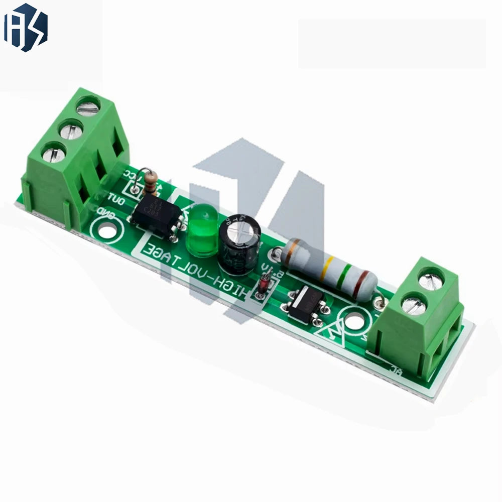 220V AC Voltage Detection Module with Optocoupler Isolation, 3-5V Input for PLC Systems Zpaxo