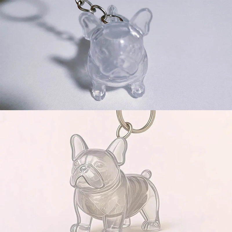 Dog Hair Storage Pendant Keychain Transparent Cat Fur Keepsake Zpaxo A27