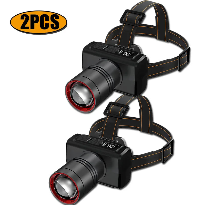 KDULIT Rechargeable LED Headlamp – Motion Sensor & Waterproof