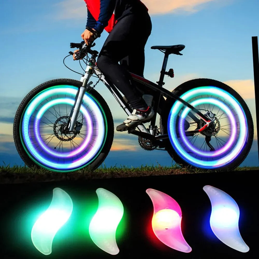 LED Bike Wheel Spoke Light – Waterproof Colorful MTB Flash Lamp