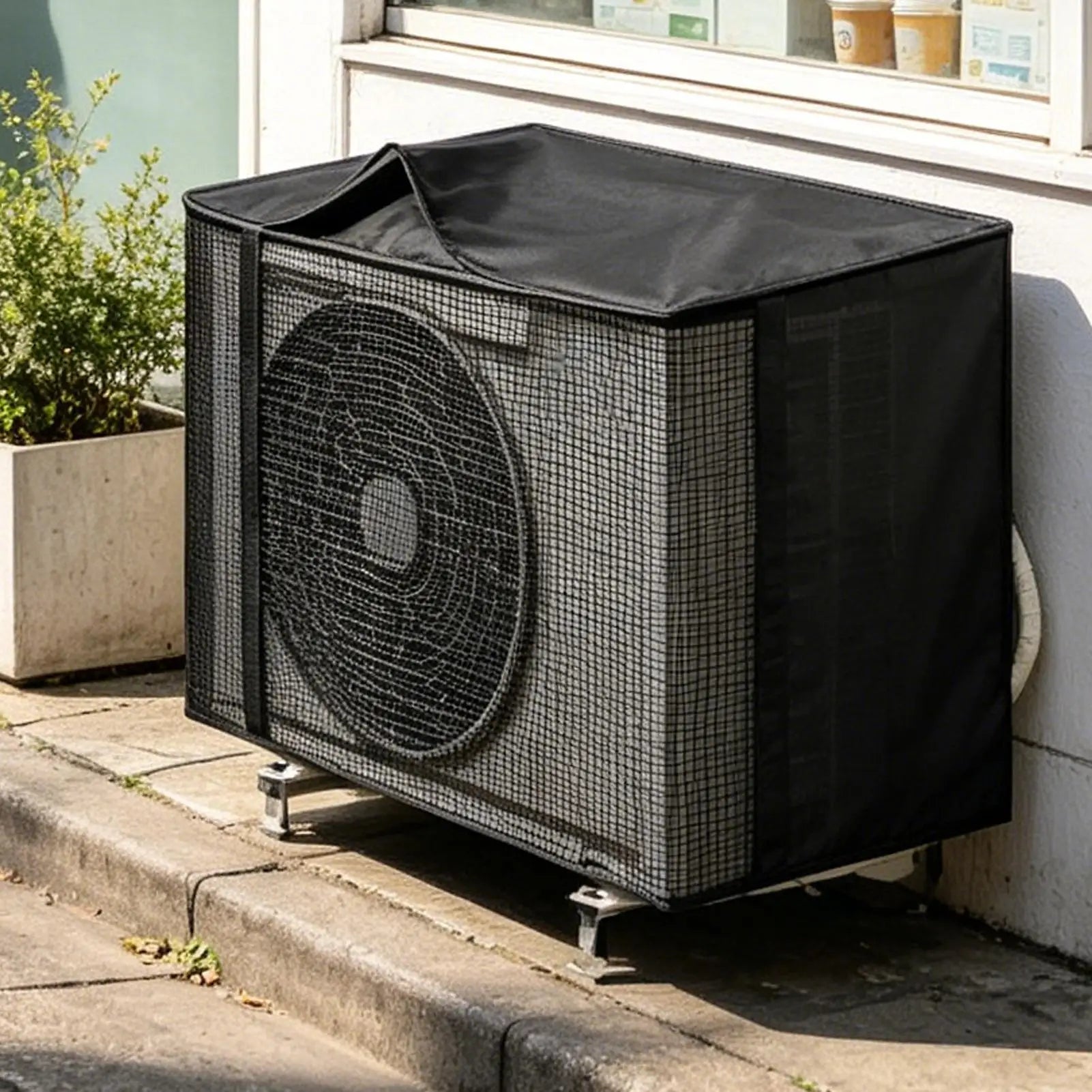 Air Conditioner Covers Outside Mesh Protector Water-absorbing Pad