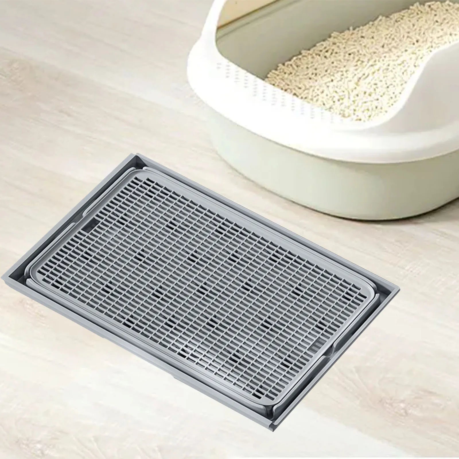 Cat Litter Mat Kitty Litter Mat Lightweight Sturdy Kitty Litter Trapping Mat Waterproof Non Slip Litter Boxes Trapping Mat Boxes Zpaxo