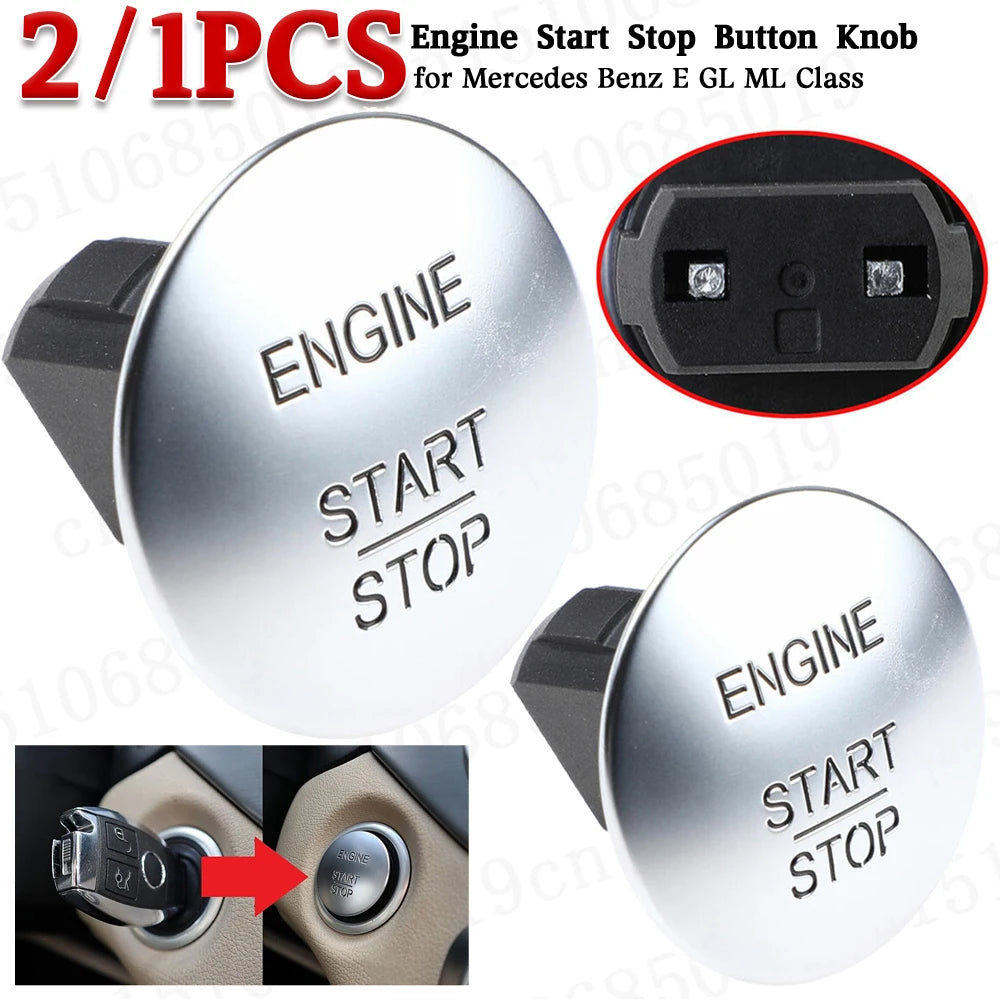 Car Keyless One-Click Start Stop Push Button Engine Ignition Keyless Switch 2215450714 for Mercedes Benz B C CL Class Zpaxo