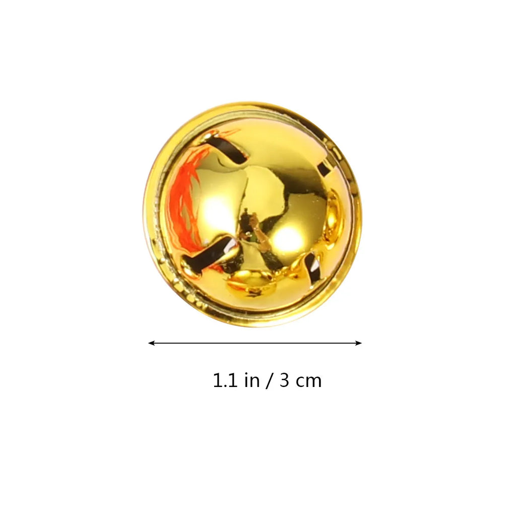 Christmas Bell Accessories Five-point Star Mini Jingle Bells Gold