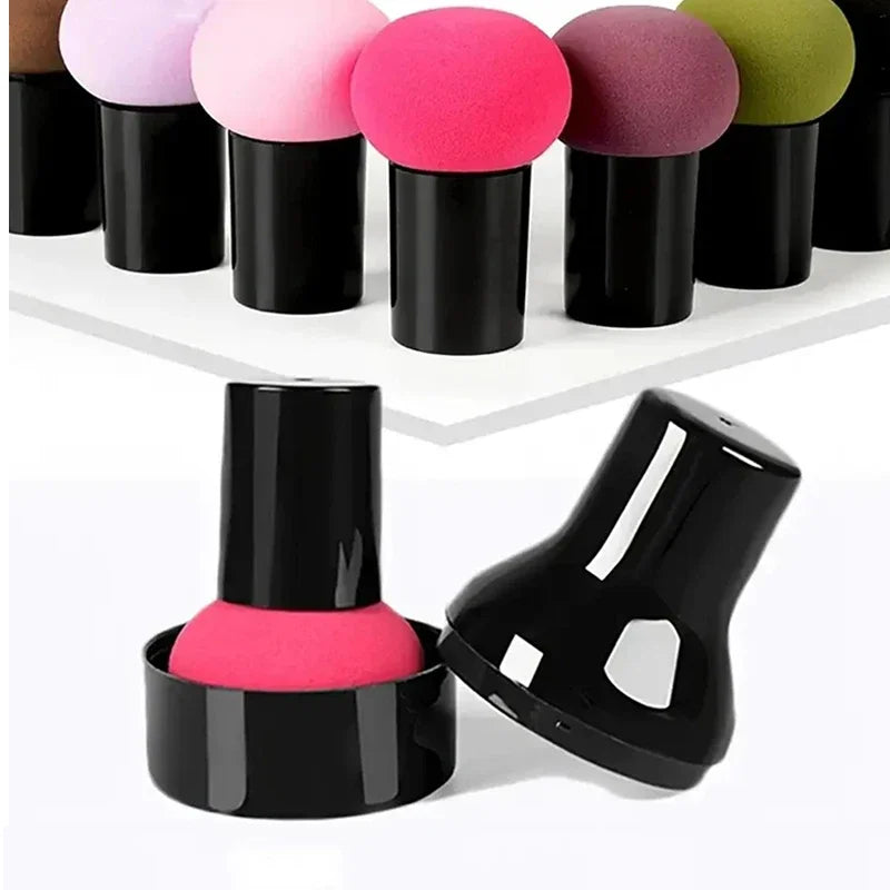 Mushroom Head Makeup Sponge – Wet & Dry Powder Puff with Handle