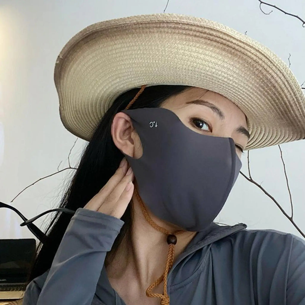 Women's UPF 50+ Ice Silk UV Face Cover – Cooling & Breathable UV Face Cover Zpaxo