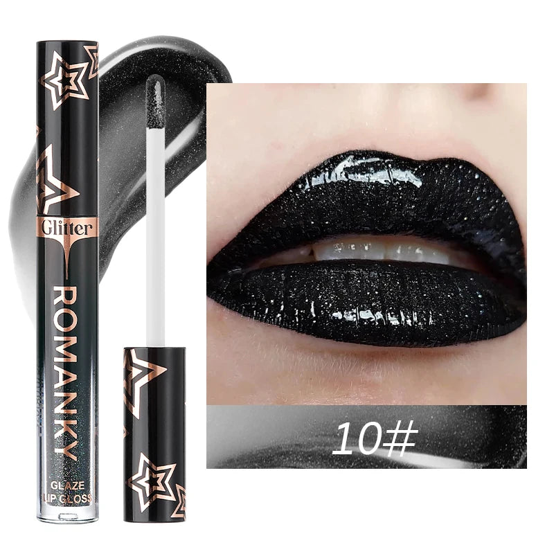 Lip Gloss Pearlescent Particles Shimmer Suitable Party Stage Zpaxo 10