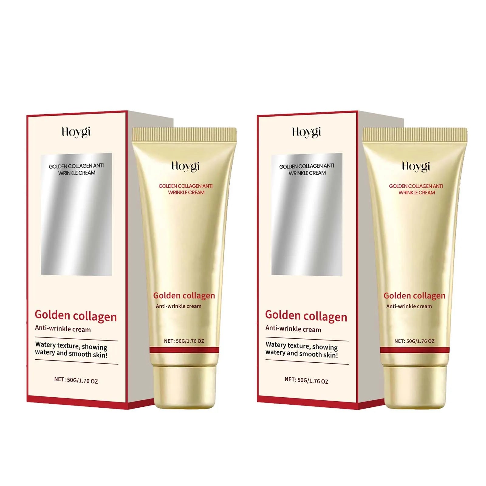 24K Gold Collagen Face Cream – Anti-Wrinkle Firming Moisturizer Gold Collagen Face Cream Zpaxo 2 x 50g boxed