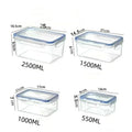 Plastic Fridge Storage Containers with Lids – Fresh-Keeping Box Food Storage Container Zpaxo WHITE 550ml