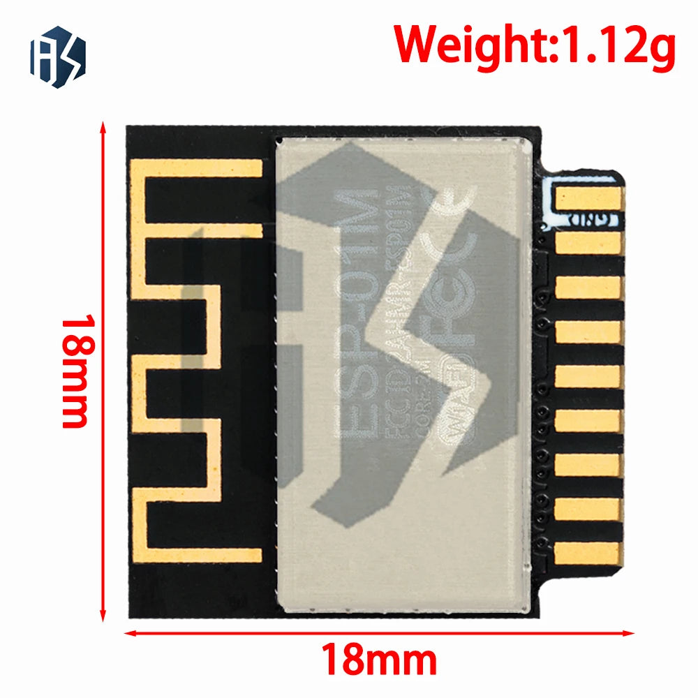 ESP-01M ESP8285 Iot Wifi Module 1MB Flash SMD Wireless Transmission Zpaxo