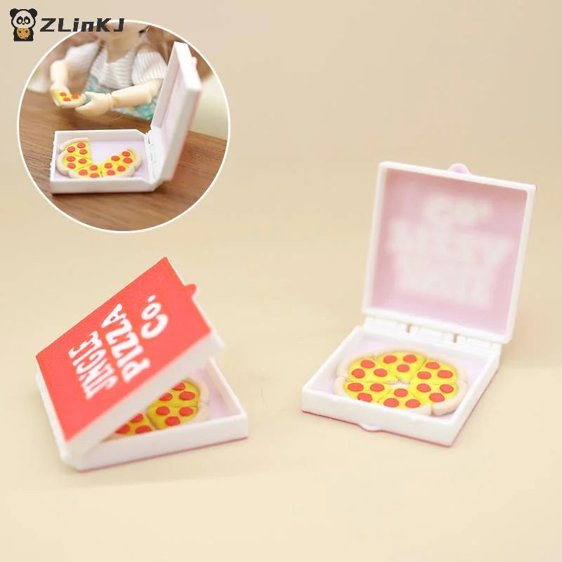 1 12 Dollhouse Simulation Mini Pizzas Model Pizza Box Kitchen Food Zpaxo