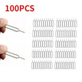10/50/100Pcs Universal SIM Card Tray Opener Eject Needle Remover For iPhone Xiaomi Huawei Android Replacement Repair Supplies Zpaxo 100PCS