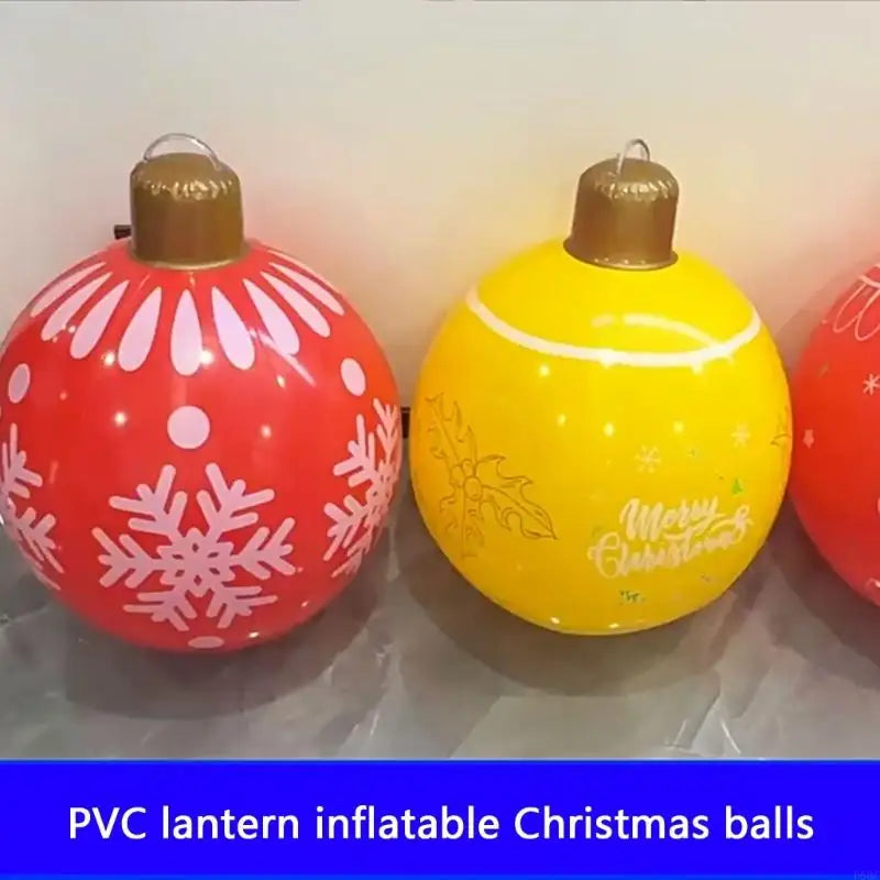 Quick Inflate PVC Christmas Ball Balloon Reusable Holiday Party