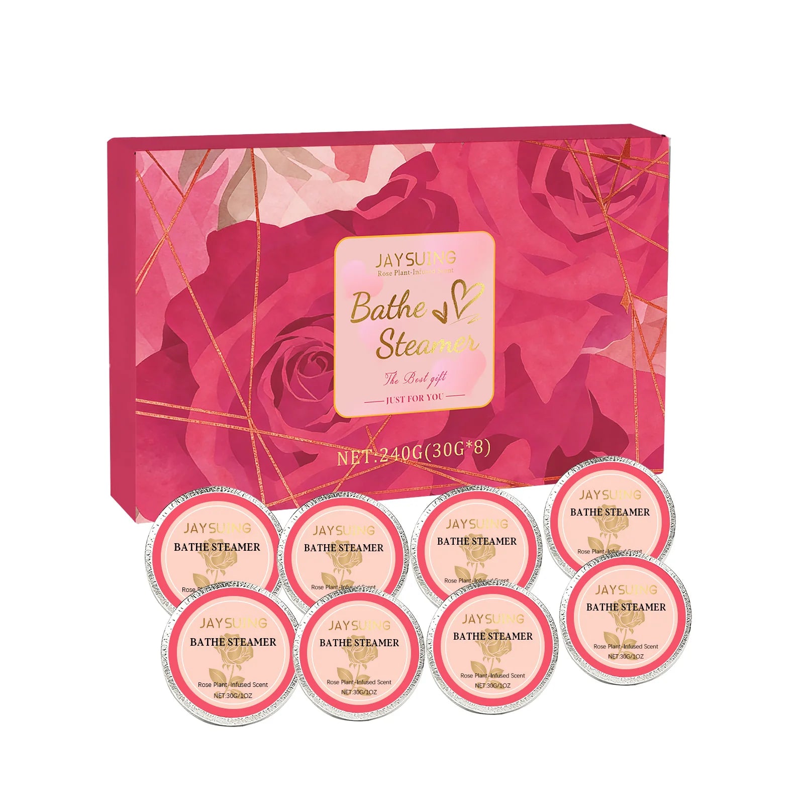 Rose Aromatherapy Shower Tablets – Relaxing Shower Steamers 8pc Aromatherapy Shower Steamers Zpaxo 8pcs Boxed ROSE