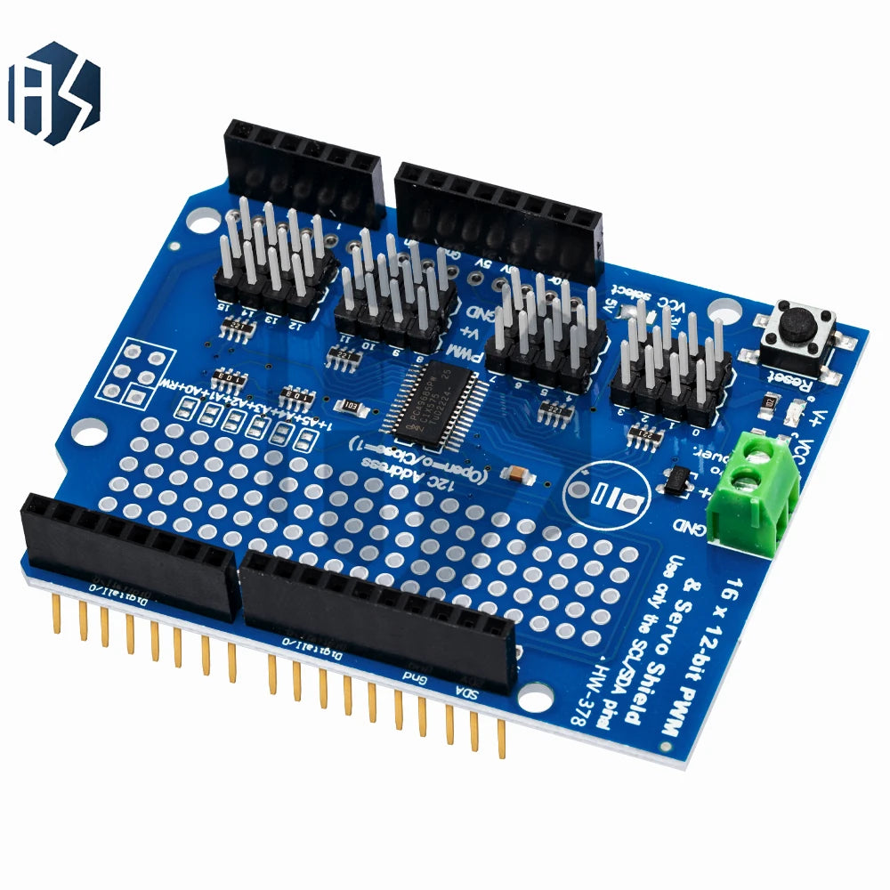 GREAT IT V2 I2C Motor Driver Shield PWM Stepper Motor Servo Controller Module for Arduino Zpaxo
