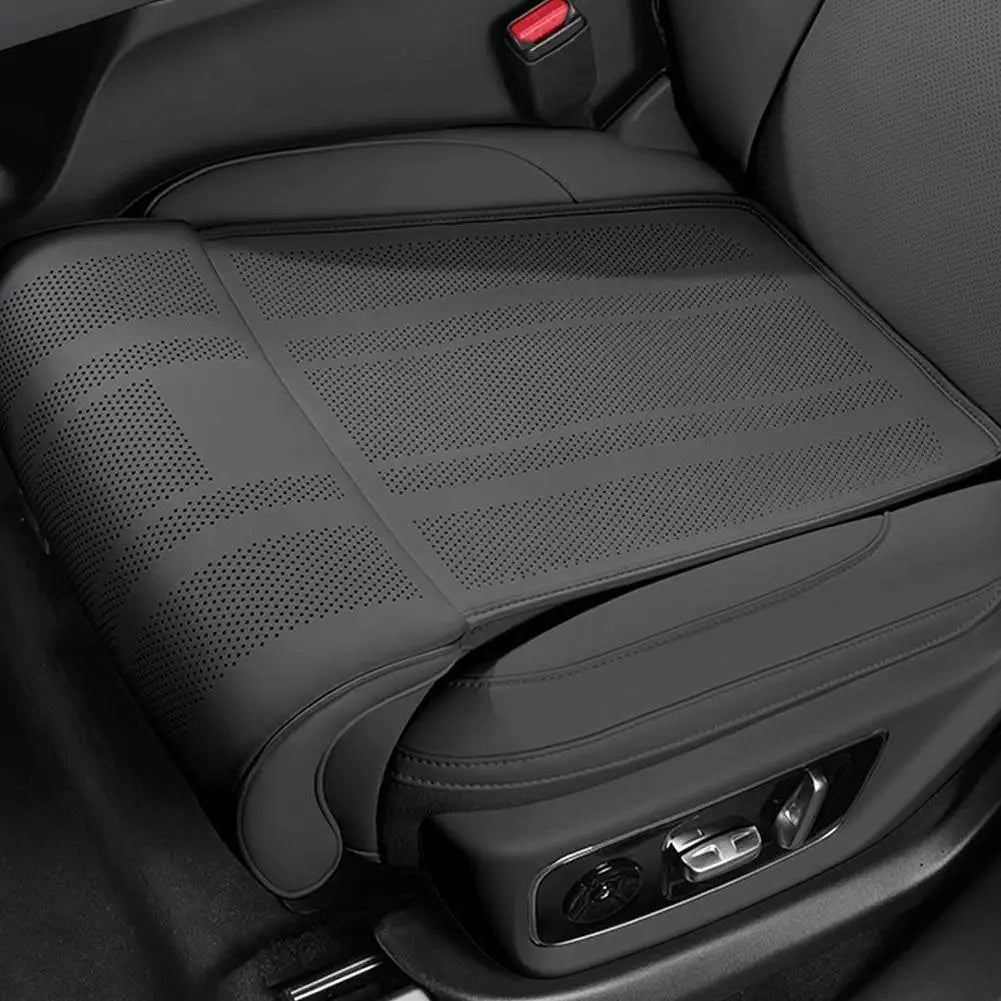 Car Seat Leg Support Cushion – Nappa Leather & Memory Foam Car Seat Cushion Zpaxo Other Four Seasons black