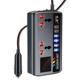 Portable Automotive Charger Inverter 12V/24V To 220V Car Inverter Converter Fast Charging Ports 3 USB Ports Vehicle Accessories Zpaxo B