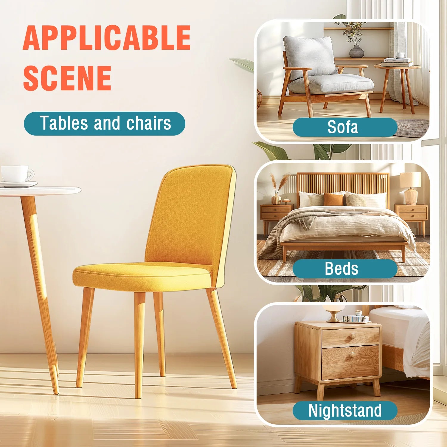 Self adhesive foot pad furniture chair pad sliding pad wear-resistant stool pad silent table and chair pad sliding block Zpaxo