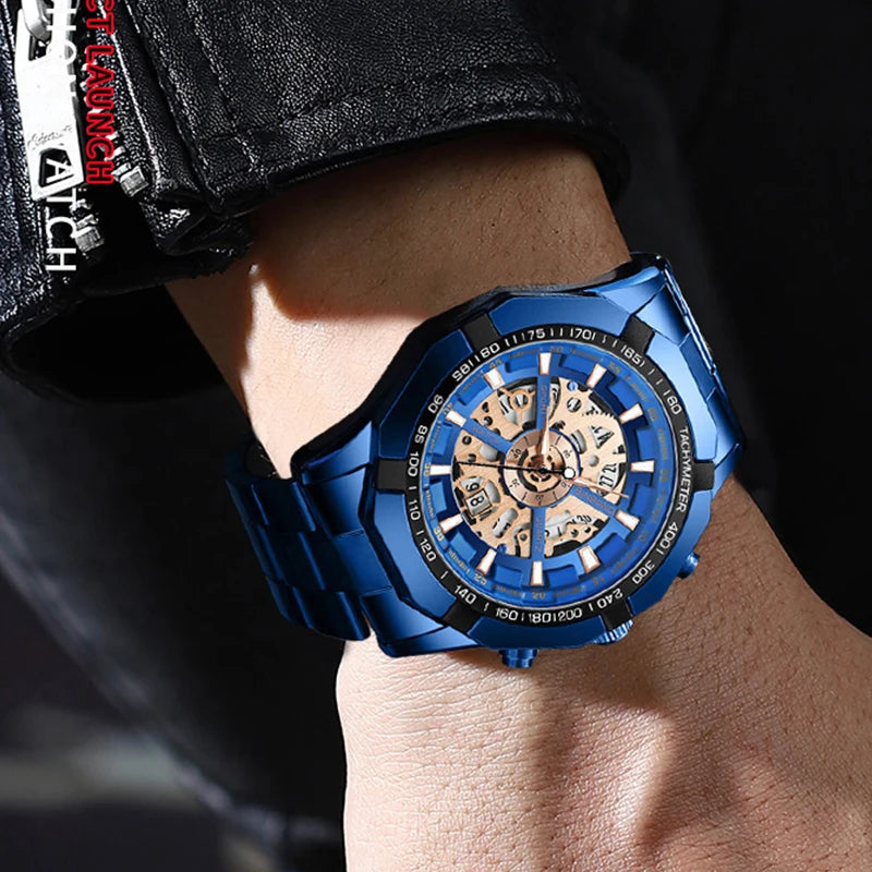 BINBONG Business Men's Watches Waterproof Calendar Luminous Fashion Quartz Watch For Man Stainless Steel Male Clock Reloj Hombre Zpaxo