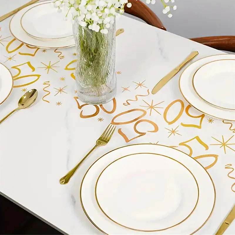 30th 40th 50th Birthday Table Runner Decor 30 40 50 60 Party Supplies