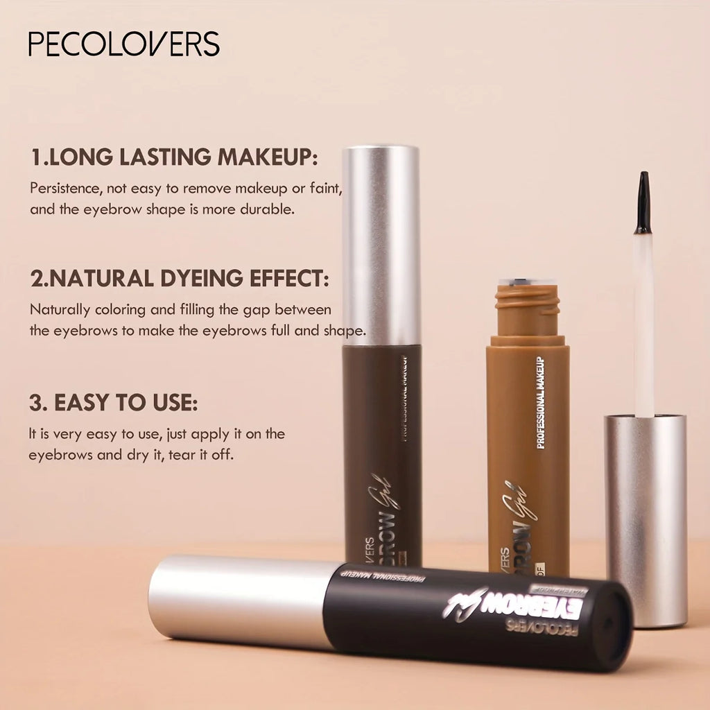 1PC Lazy Makeup Eyebrow Enhancers Liquid Gel Long Lasting Waterproof Easy To Wear Tear Peel-off Brow Tint Eyes Brows Natural Zpaxo