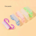 5-Pack Nail Art Cleaning Brush Set – Soft Nylon Dust Brushes