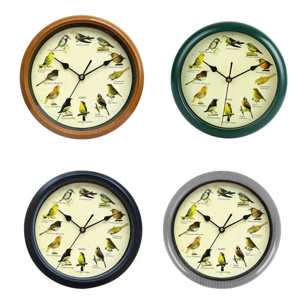 Wall Hanging Clock Decor Singing Bird Wall Clock Bird Clock With Sound Hanging Clock Decor for Kitchen Walls Shelf Decoration Zpaxo