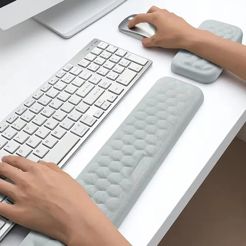 Wrist Mouse Keyboard Pad With Wrist Support Memory Foam Mouse Keyboard Pad Ergonomic Mouse Pad For Office Home Computer Laptops Zpaxo