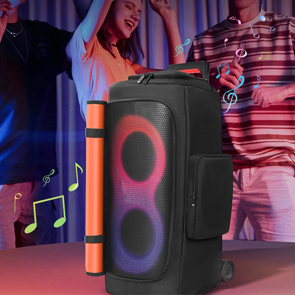 Portable Speaker Dust Case Zipper Closure Padded Protective Cover