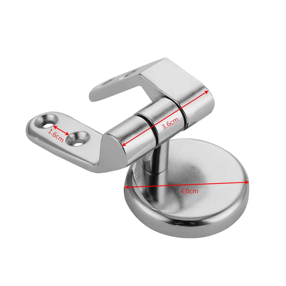 2/4pcs Toilet Seat Hinges Universal Seat Top Fix Hinge Stainless Steel Replacement Toilet Seat Parts Mounting Connector Attachme Zpaxo