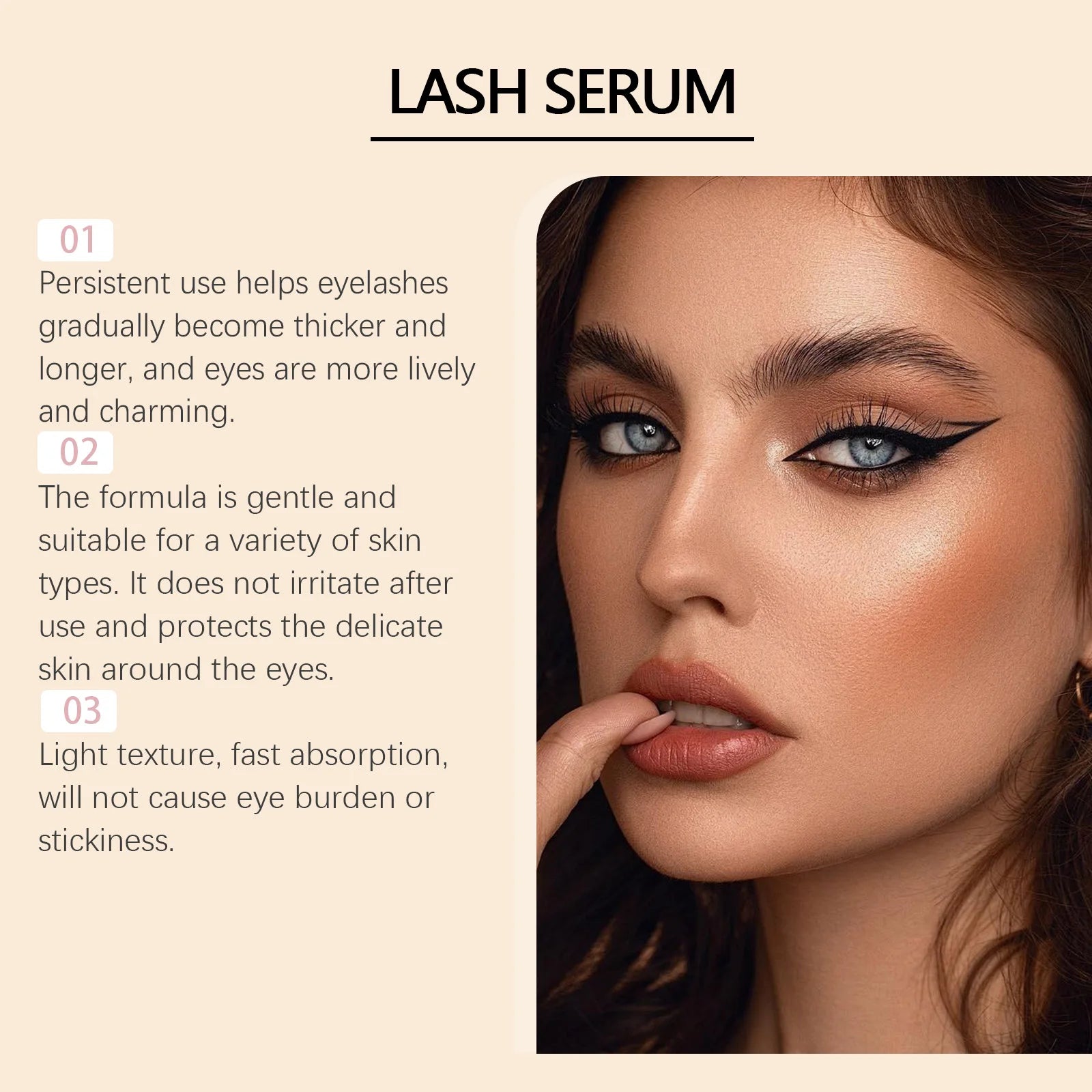 Hoygi 2ml Lash Enhancing Serum Natural Looking Lift and Definition Smudge Proof Flex Hold Formula Clump Free Daily Mascara Zpaxo