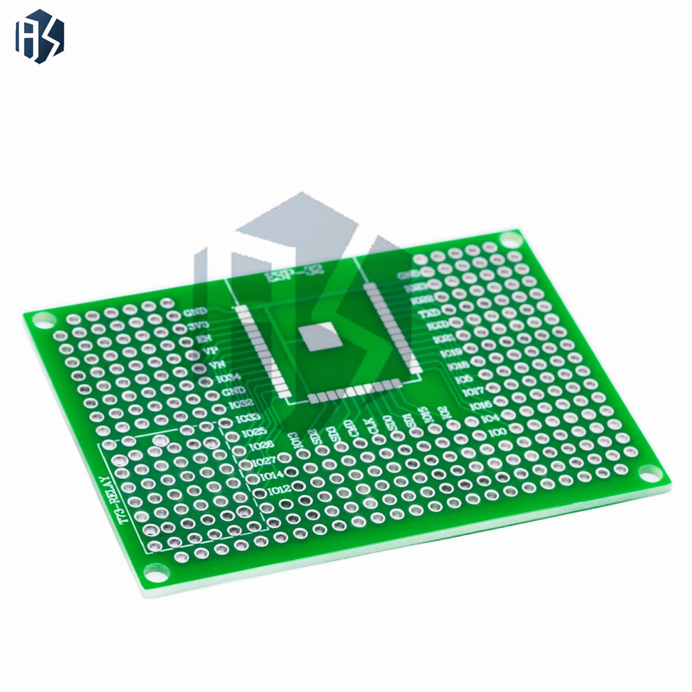 50x70mm Double Sided Protoshield Universal Perf Board Compatible with ESP8266 ESP32 Circuit Wiring Zpaxo
