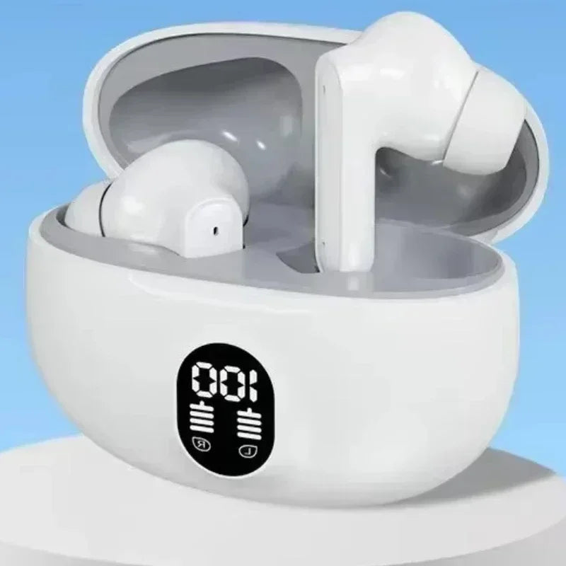 TWS Wireless Headphones Earphone Bluetooth-compatible 5 3 Waterproof Zpaxo white
