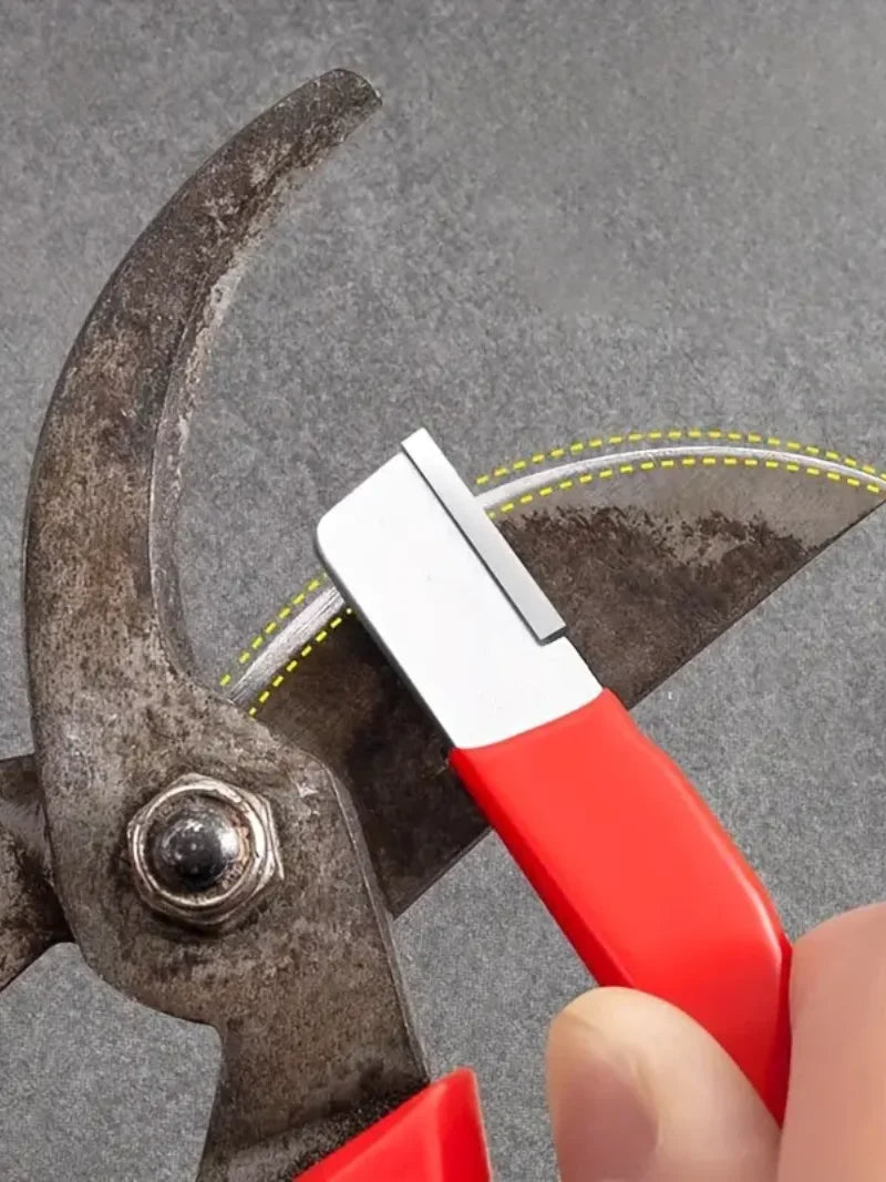 “Precision Edge” Professional Kitchen Knife Sharpener - Tungsten and Diamond Ceramic Whetstone for All Blades, Including Garden Scissors Zpaxo RED One-size-fits-all
