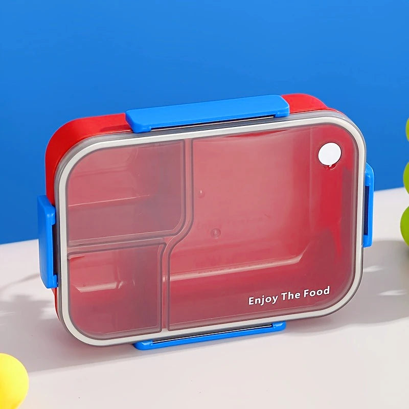 Color Leak-proof Bento Box, Multi-compartment Food Container, Home Portable Lunch Box Set Zpaxo Red 3 1|1450ml