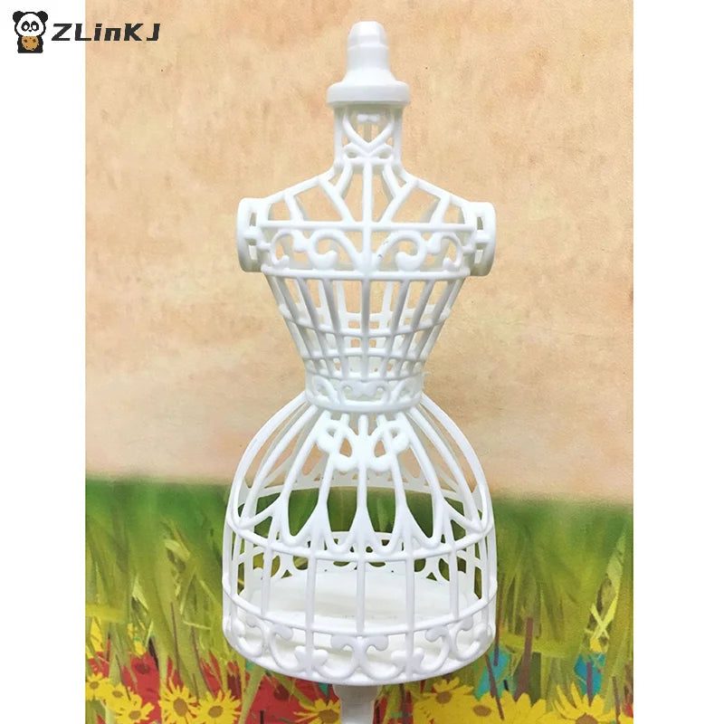 ▶1Pcs Plastic Dolls Clothes Model Brackets Clothes Hangers For Models Zpaxo