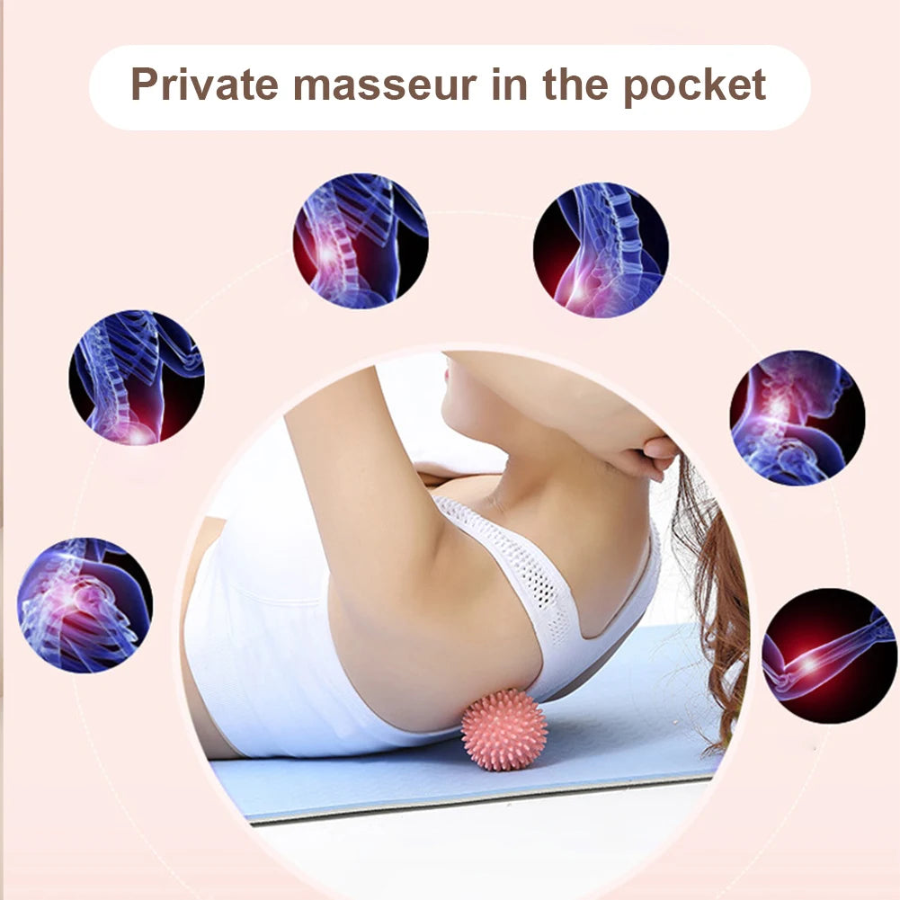 Foot Massage Ball With Spikes Pilates Yoga Sports Fitness Muscle Relaxation Massage Ball Plantar Fasciitis Therapy Ball for Hand Zpaxo