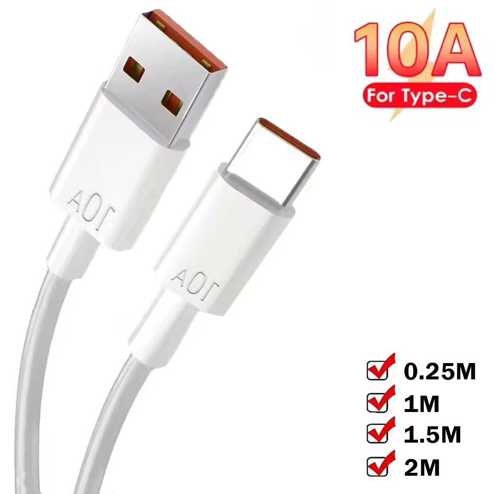 120W USB-A to USB-C Fast Charging Cable – 10A Quick Charge USB-C Charging Cable Zpaxo