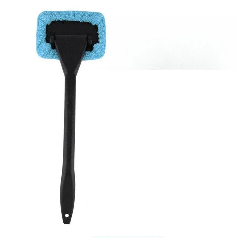 Long Handle Car Windshield Cleaner Brush | Interior Glass Wiper Car Glass Cleaning Brush Zpaxo light blue