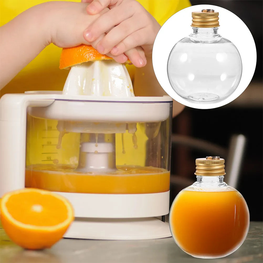 Ball Shaped Light Bulb Design Clear Plastic Bottles Candies Drinks