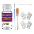 Ultra Conformal Coating 60ml, Professional Electronic Insulation Kit, Water Resistant Shield for PCB with Brush & Gloves Zpaxo 1set