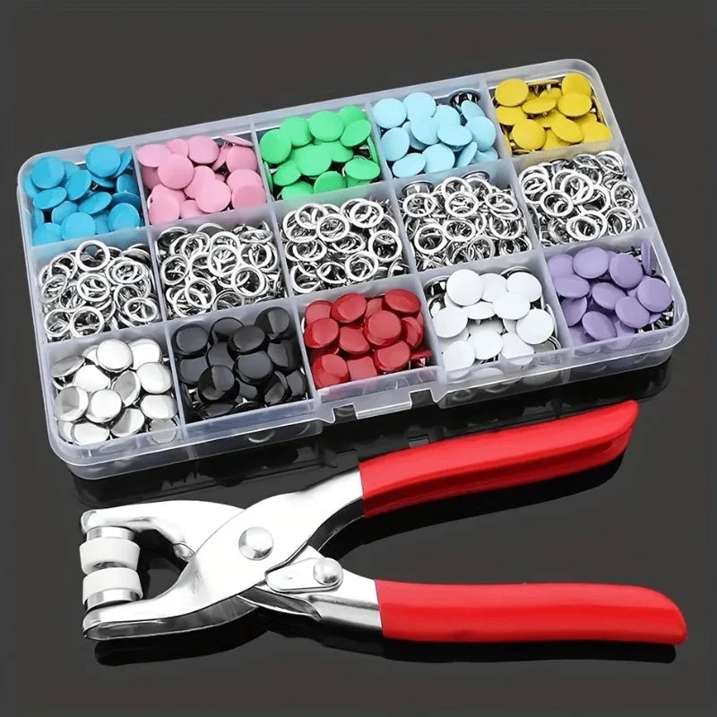 Metal Snap Fastener Manual Crimping Pliers Stainless Steel Buttons