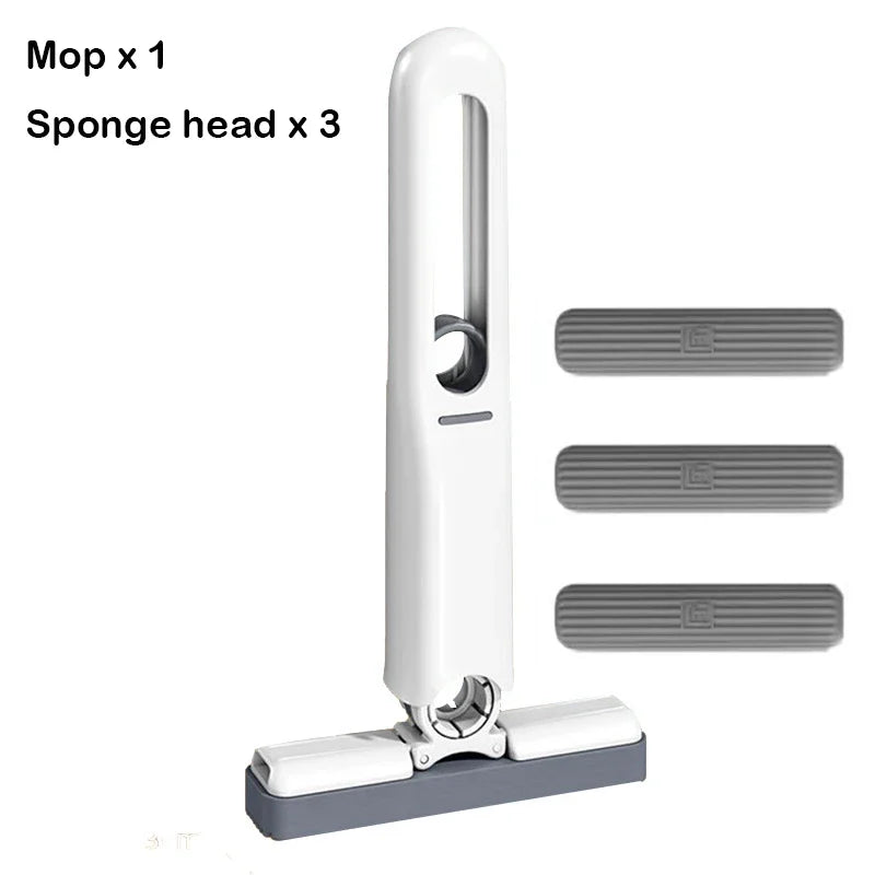 Handheld Mop Multifunctional Small Desktop Mop Handheld Hands-free Washing Sponge Kitchen Hands Free Sponge Absorbs Water Mop Zpaxo 1 Mop-3 Sponge