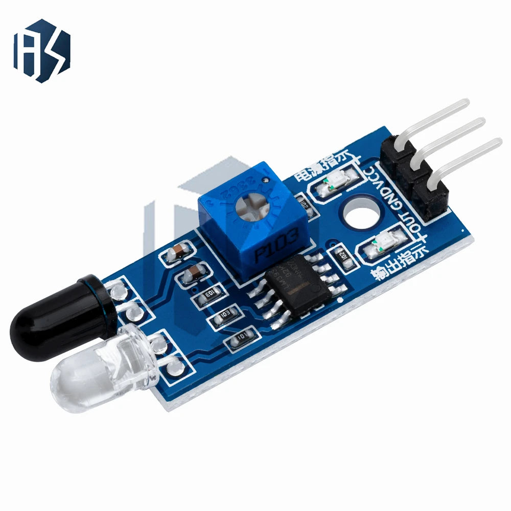 IR Infrared Obstacle Avoidance Sensor Module 3-Wire Reflective Zpaxo