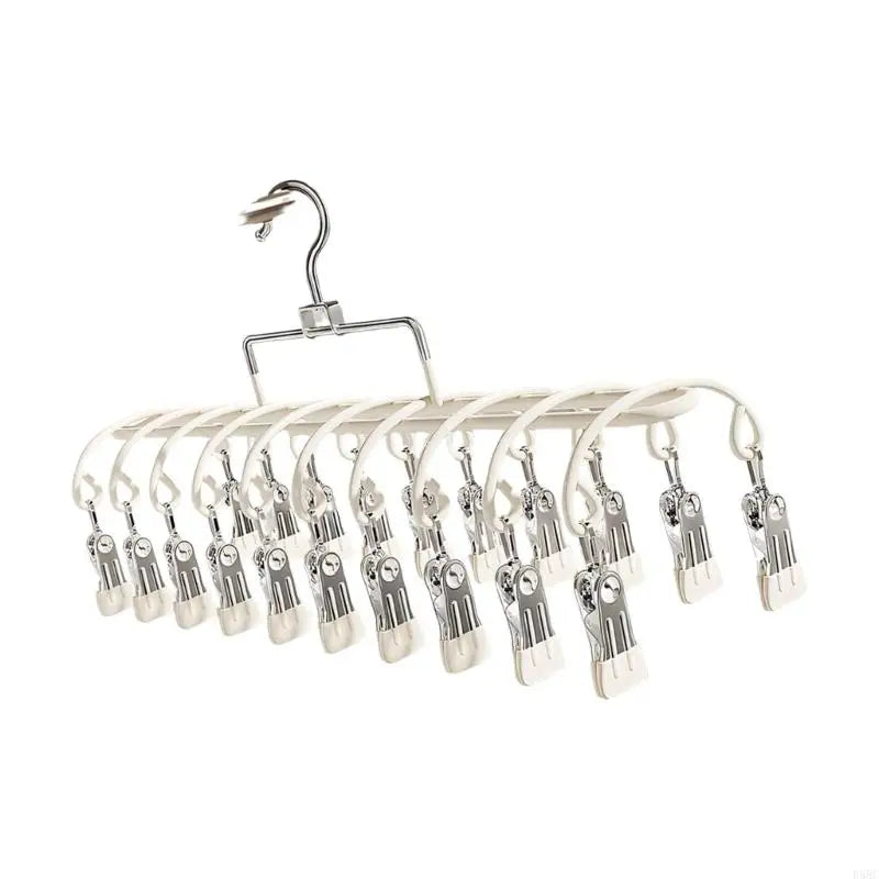 Rustproof Stainless Steel Drying Rack 20 Clip Sock Organizers Travel Ready Zpaxo